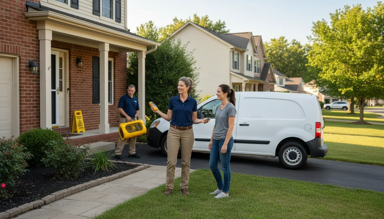 Residential water damage restoration in Magnolia, IL
